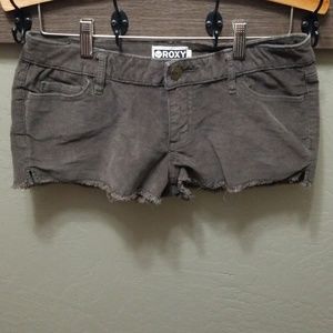 Roxy corduroy shorts brownish gray size 3
